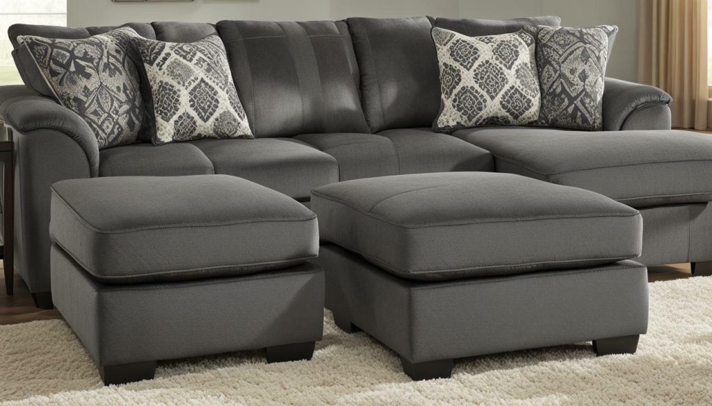 Benchcraft Kumasi Smoke Sofa Sectional with Chaise