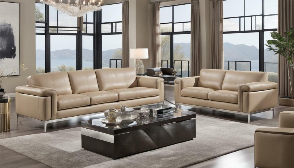 Gianna Top Grain Leather Sofa