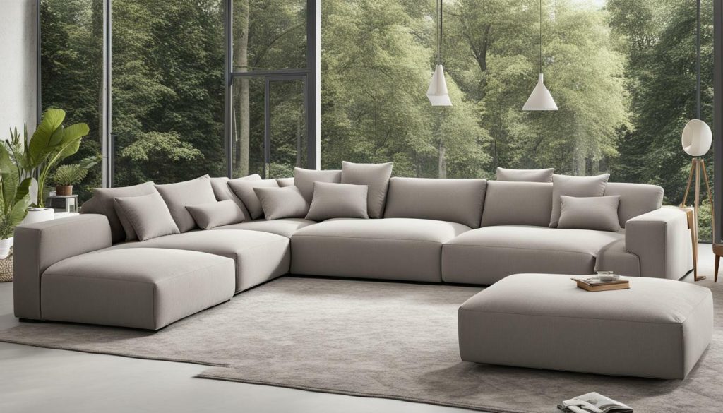 Gimma sofa with chaise