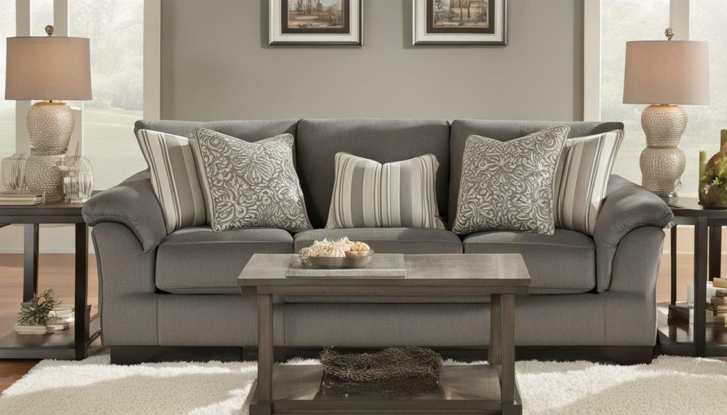 High-quality pewter sofa