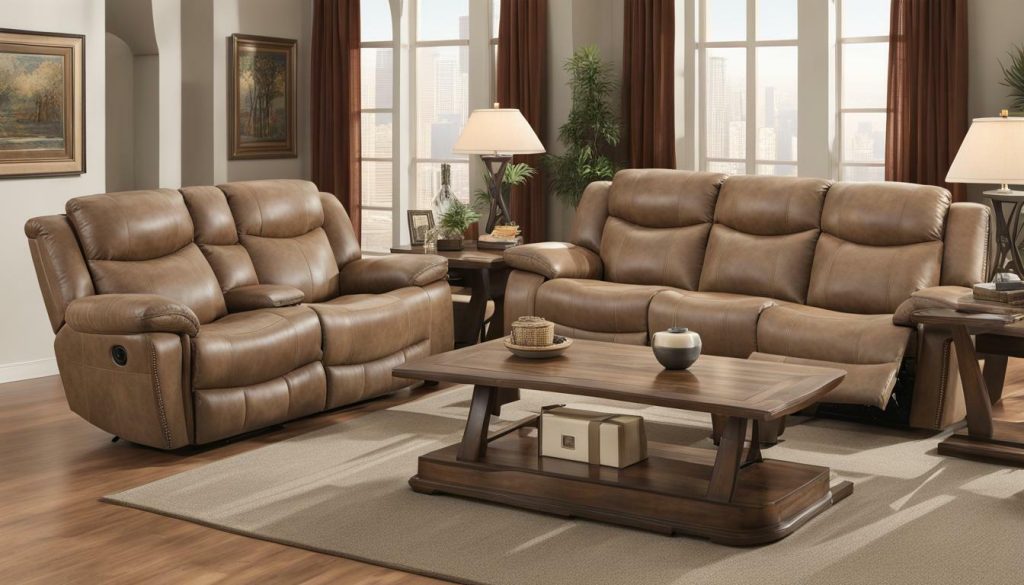 Knoxville natural reclining sofa