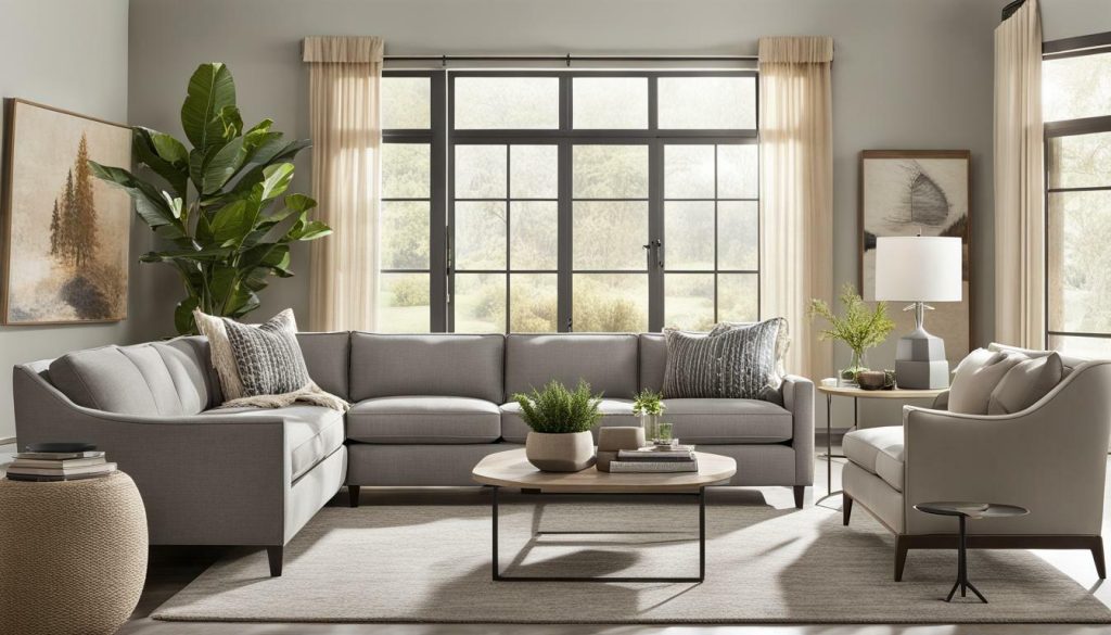 Modern Laurel Gray Sofa