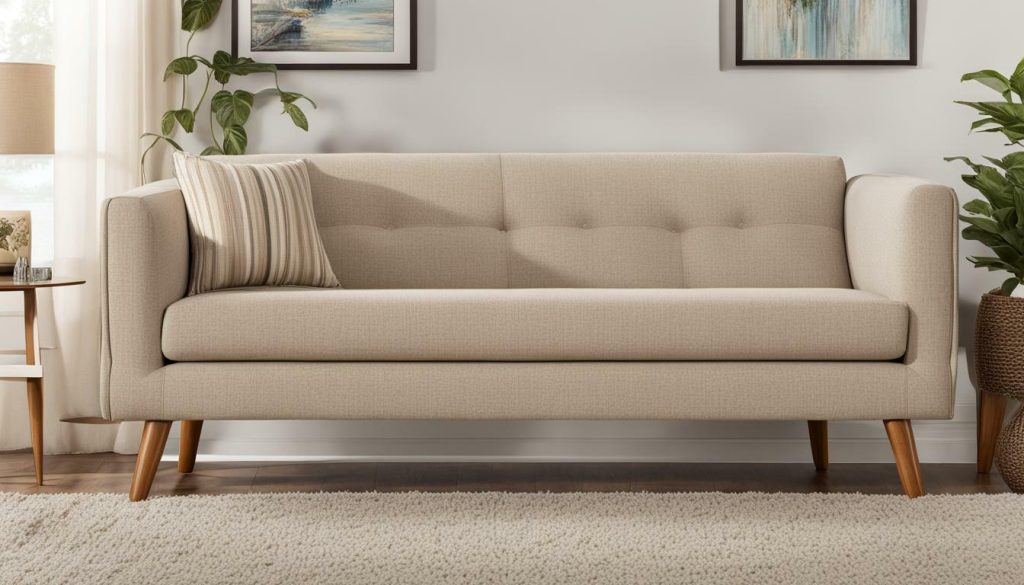 Wooden leg sofa