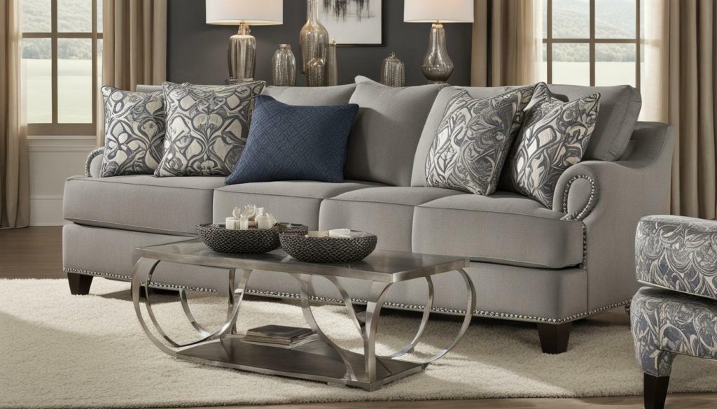 albany pewter sofa price