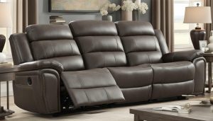 austere manual reclining sofa