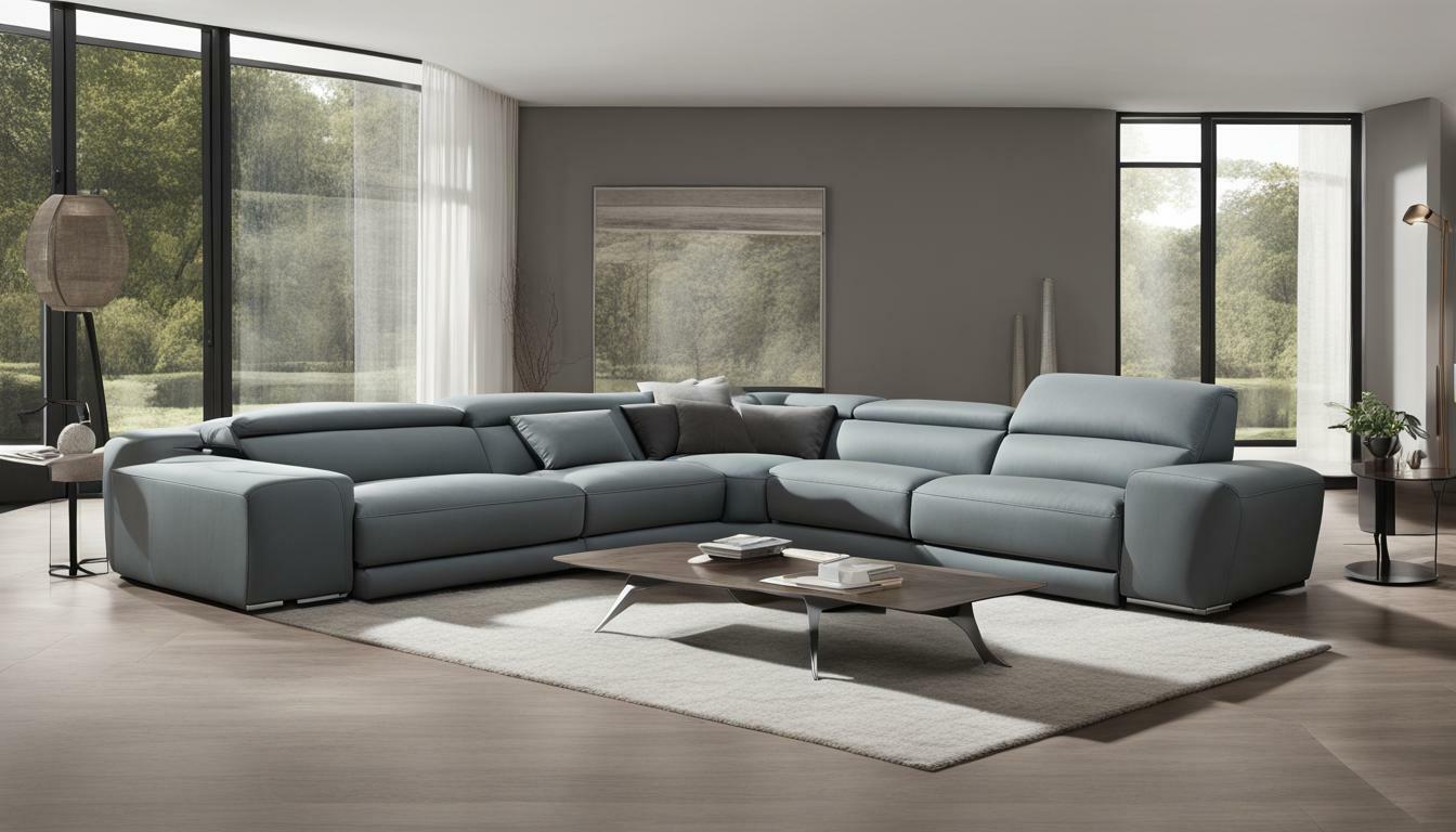 austere manual reclining sofa