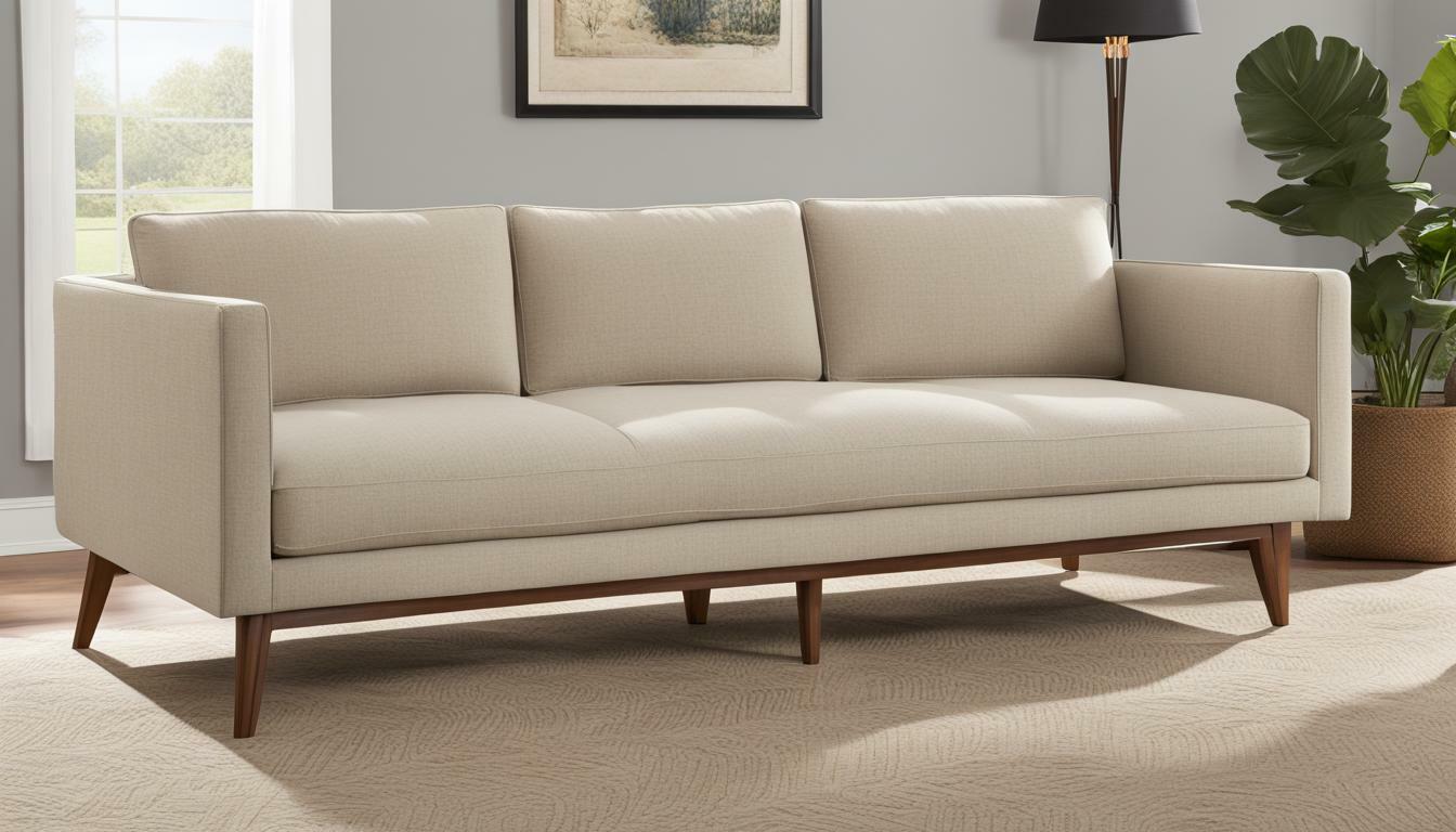 avondale wood leg sofa