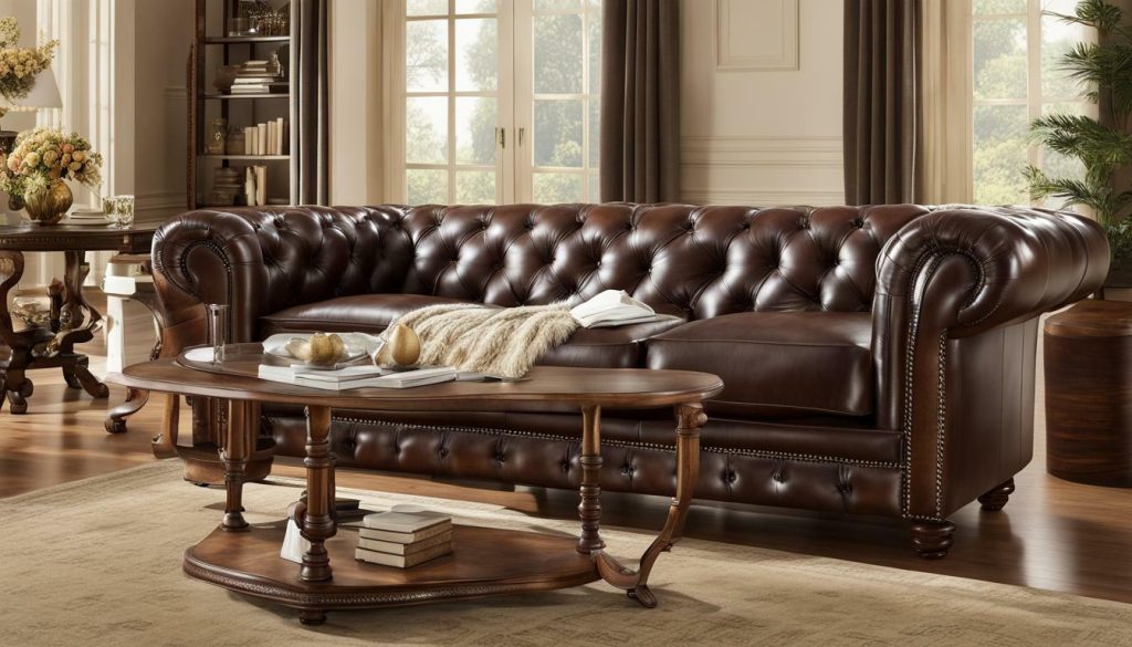 chesterfield leather sofa