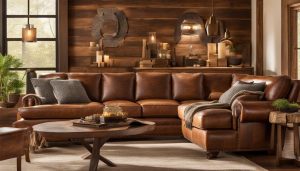 comfortable leather sofa