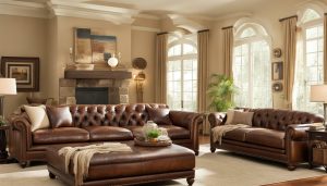 comfortable leather sofa