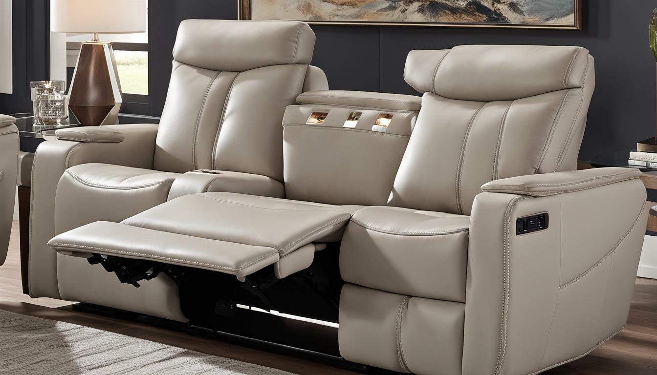 fallon leather power reclining sofa with power headrests