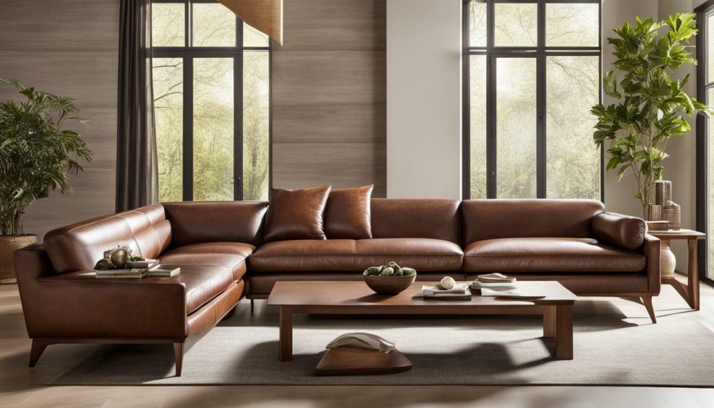 genuine leather sofa