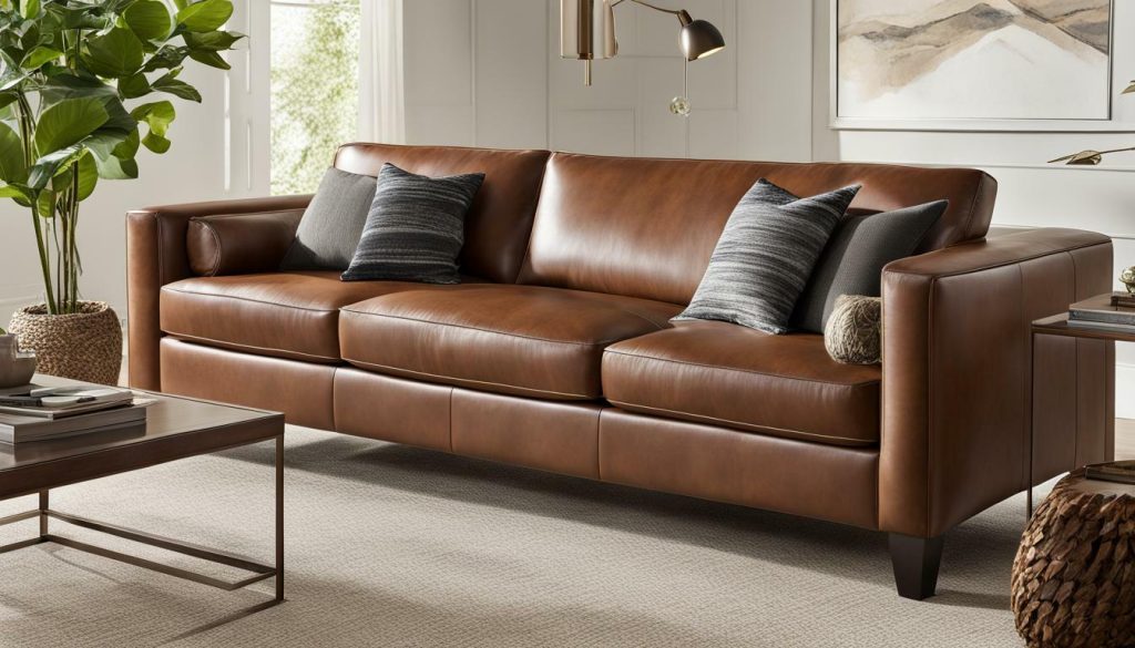 genuine leather sofa