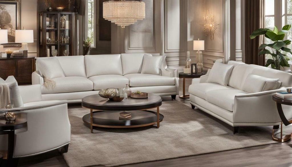 gianna top grain leather sofa