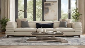 gianna top grain leather sofa