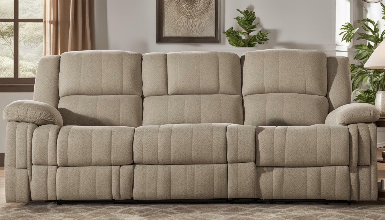 lawton fabric power reclining sofa with power headrests