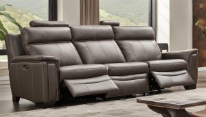 leather power reclining sofa