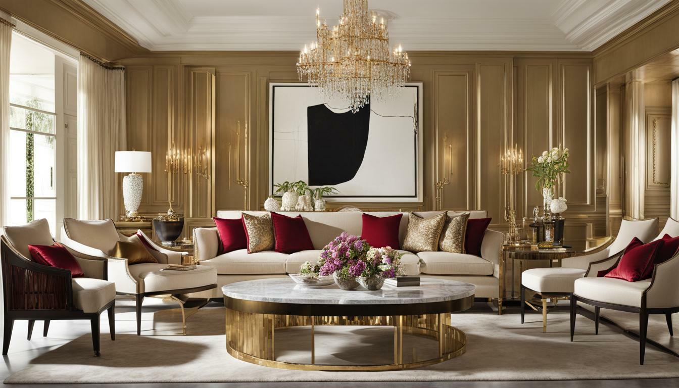 luxury ej victor sofa in an elegant living room