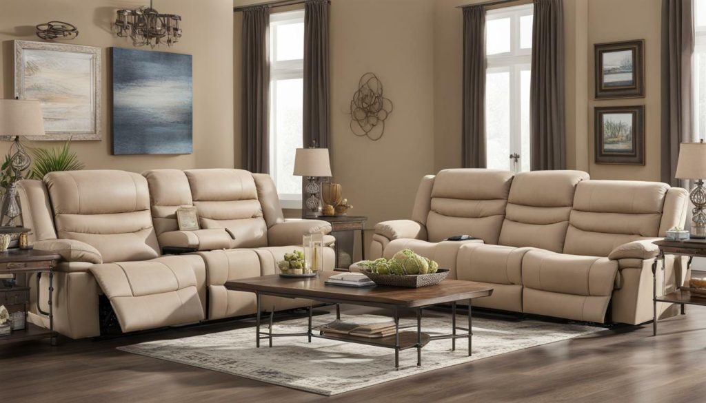 luxury power reclining sofa image