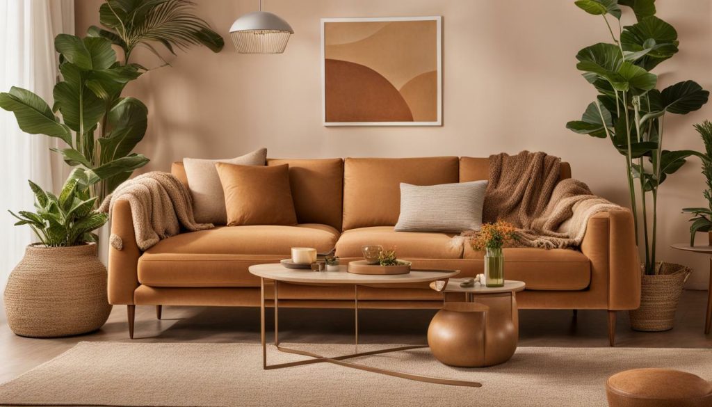 maimz caramel sofa