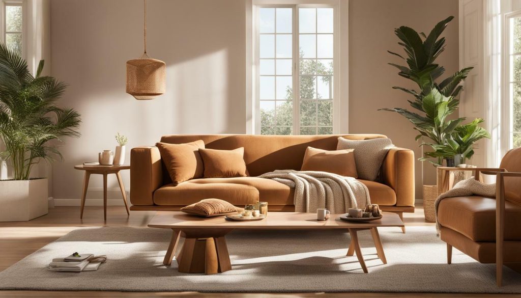 maimz caramel sofa