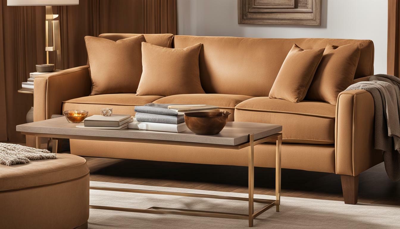 maimz caramel sofa