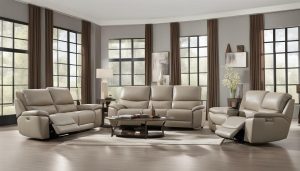 messina leather power reclining sofa