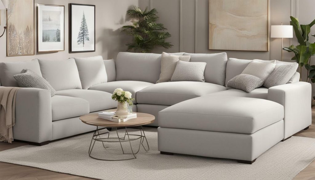 modular sofa with chaise