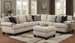 nailhead trim sectional sofa