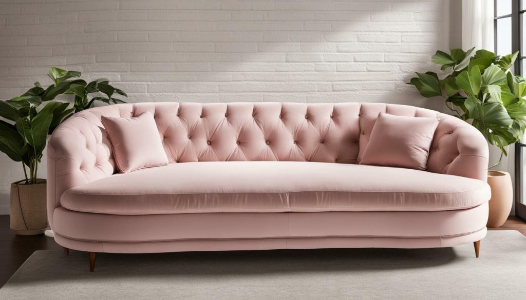 pink margo sofa rental