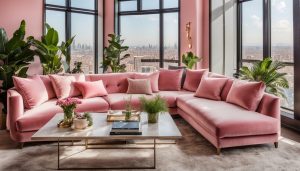 pink margo sofa rental near me and pink margo sofa rental company