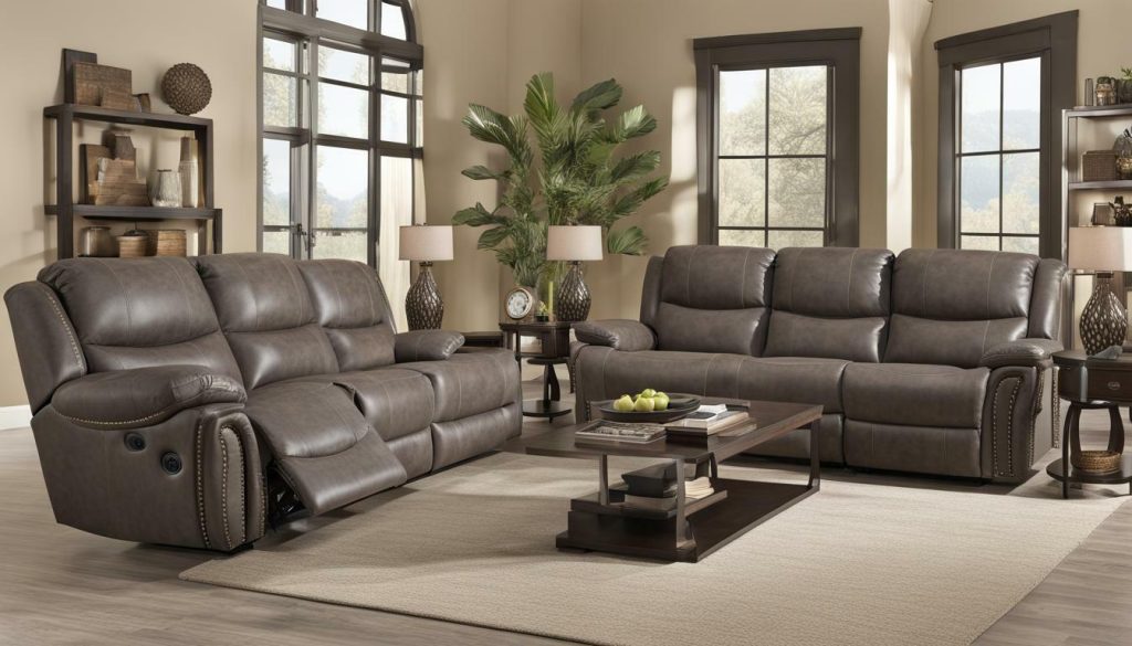 reclining sofa set