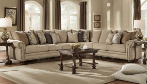 sectional sofa with trim