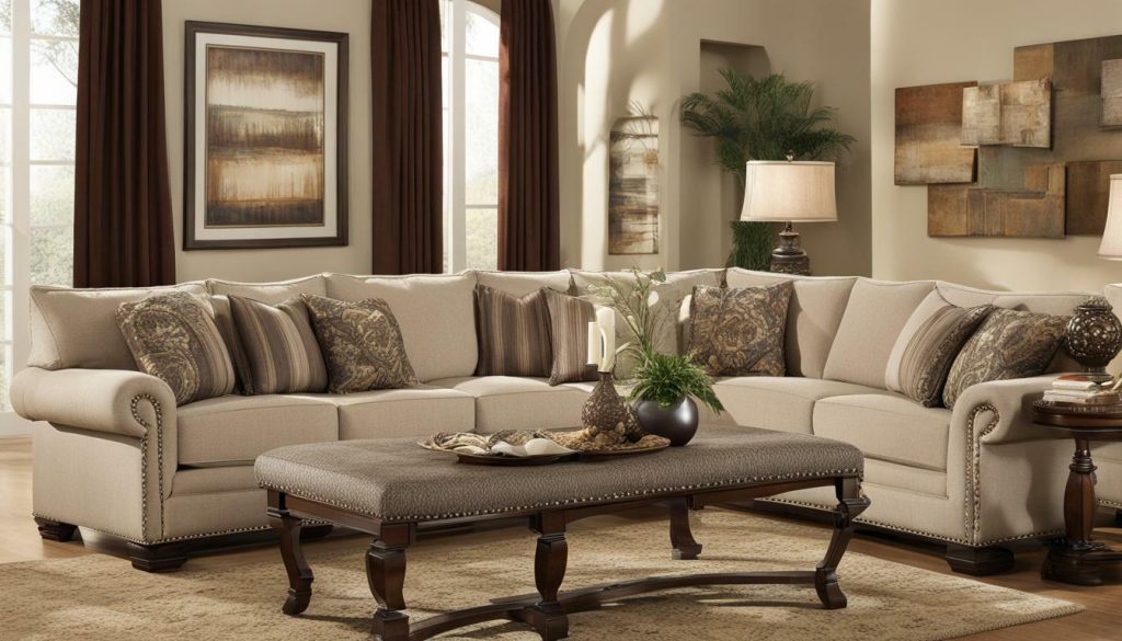 sofa with nailhead trim