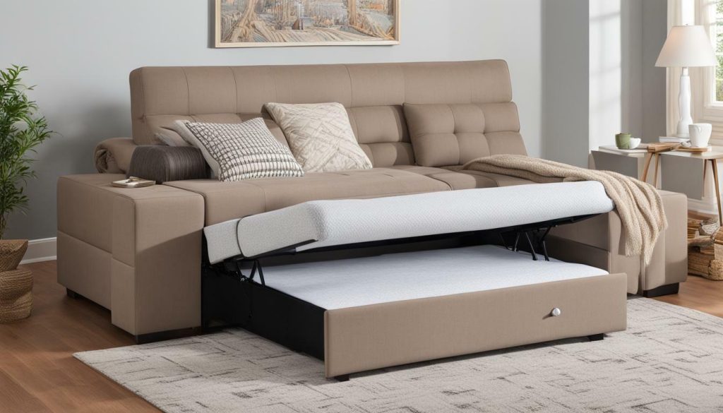 twin sleeper sofa with storage