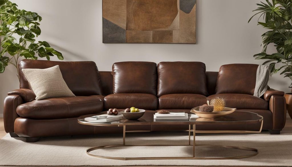 Leather sofa