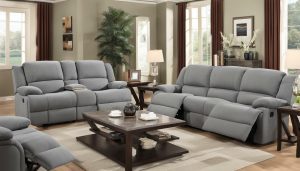 fabric reclining sofa