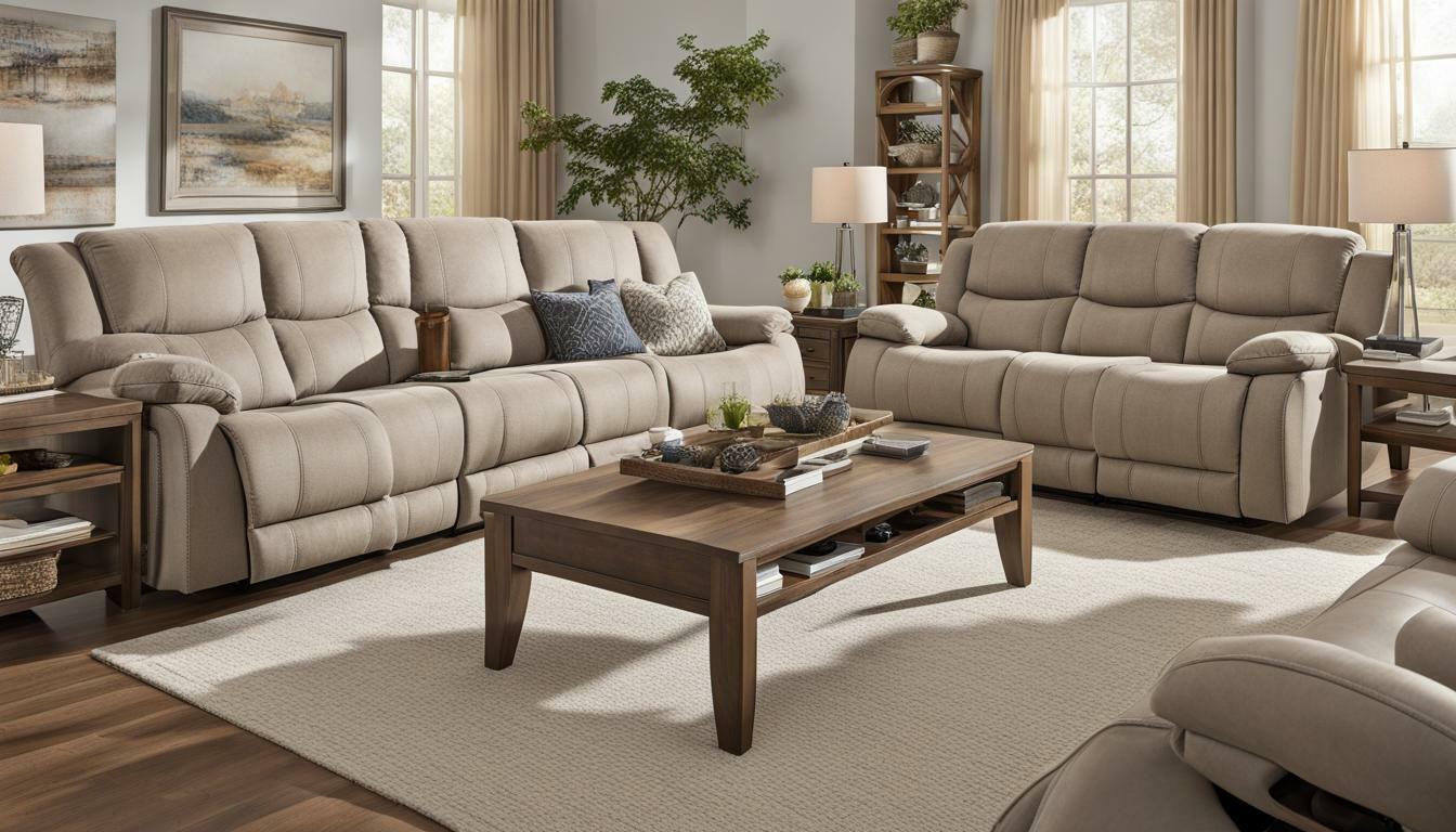 lawton fabric power reclining sofa