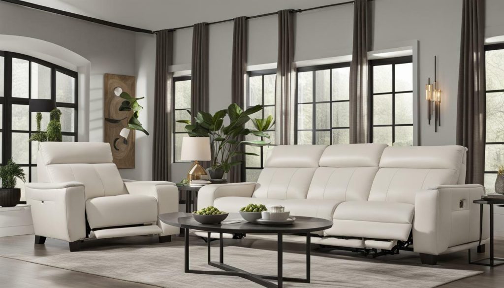 modern reclining sofa